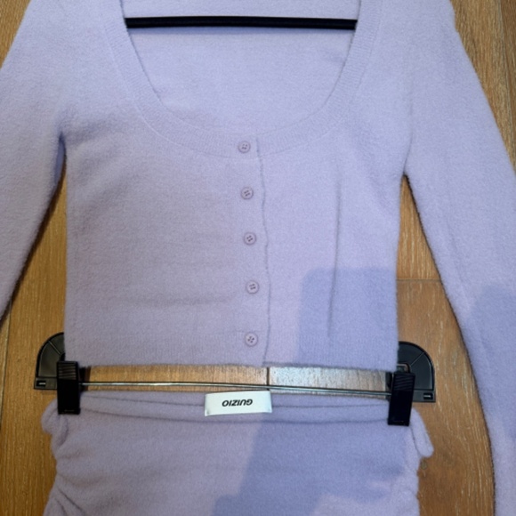 Danielle Guizio Lavender sweater skirt set NWOT - Picture 7 of 10